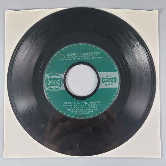 Golden Record 45 Rpm The Children’s Marching Song (Nick Nack Paddy Whack) - Picture 2 of 2